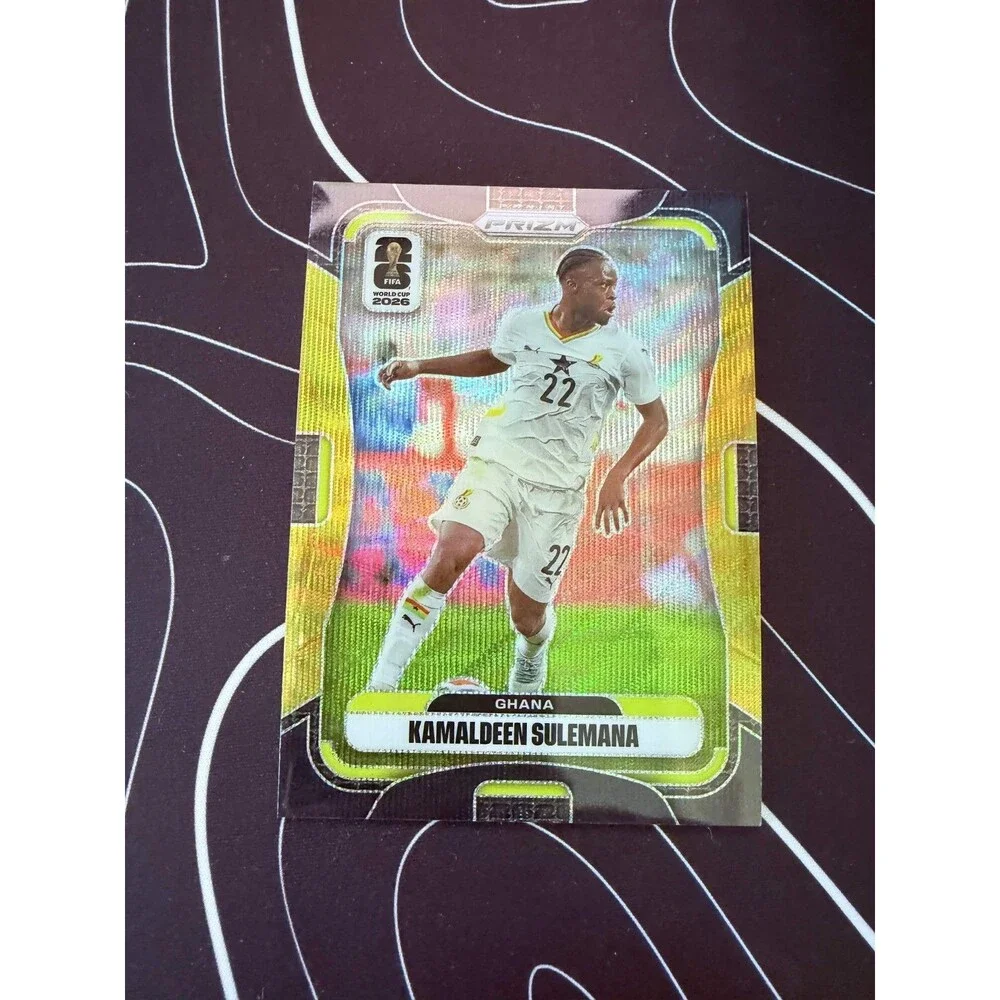 2026 Panini Prizm FIFA World Cup Kamaldeen Sulemana  Black & Gold Prizm /8 Ghana